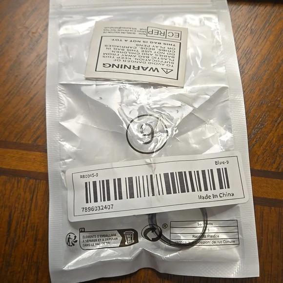 CZ Blue Stones Horse Eye Style Hypoallergenic Nickel-Free, Adjustable size 9 - Picture 4 of 4